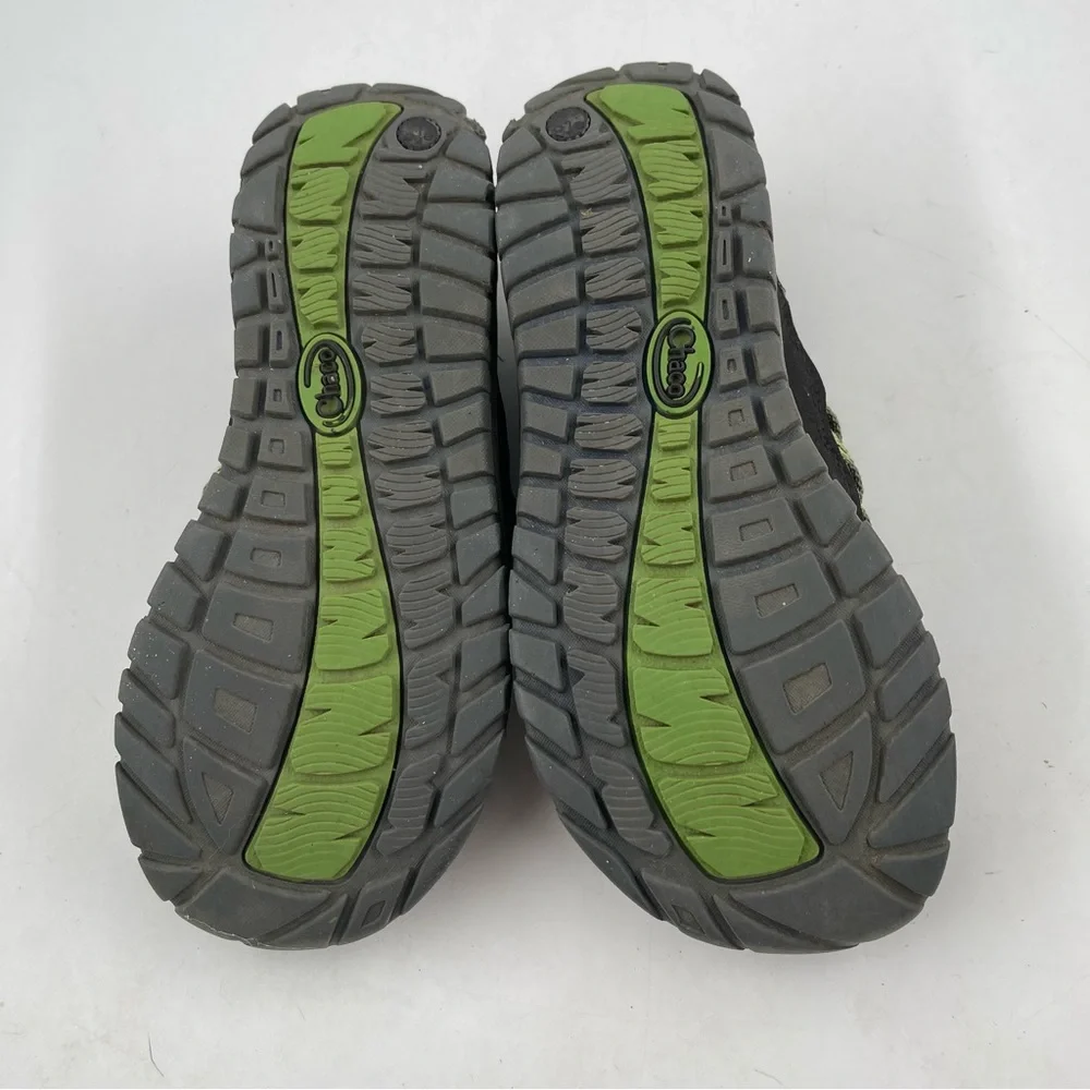 Chaco Unisex Kid’s Outcross 2 Green Black Hiking Water Shoes - Size 4 Youth